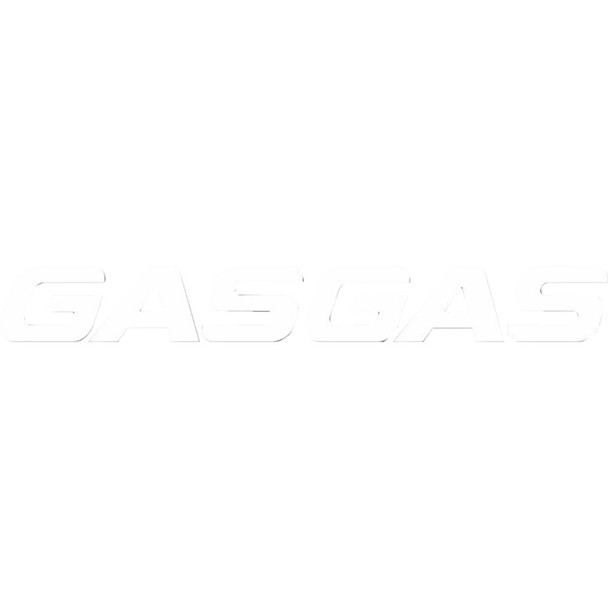 Die-Cut Decal - 1' - Gas Gas White 28-94704