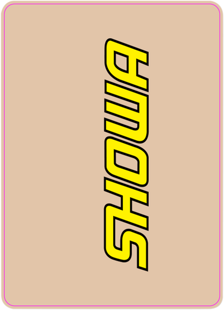 D'Cor Visuals Upper Fork Decal - Showa - Yellow 40-80-124