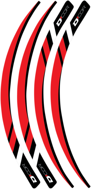 D'Cor Visuals Rim Decal - Red 40-80-216