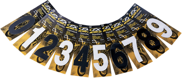 Factory Effex Fx Number 2 - White - 8" 02-4482