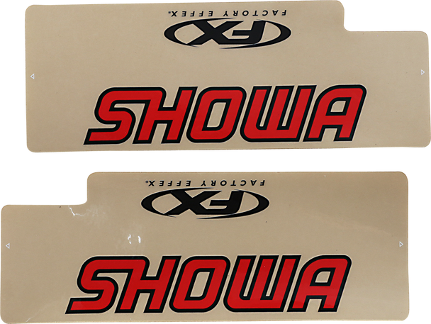 Factory Effex Fork Shield Decal - Upper - Showa - Red 02-8515