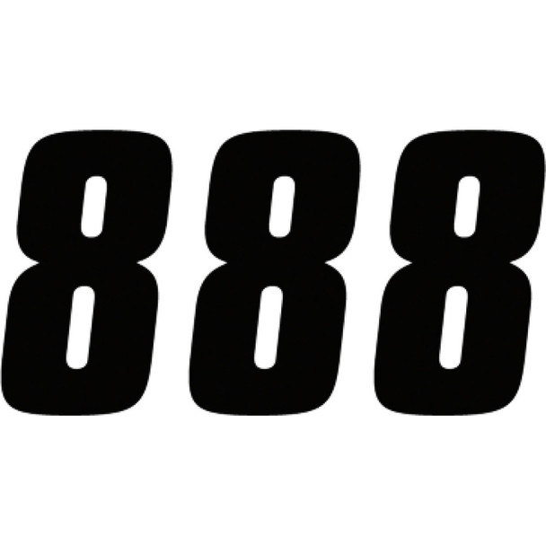 Factory Effex Fx Factory Number 8 - Black - 4" 08-90008