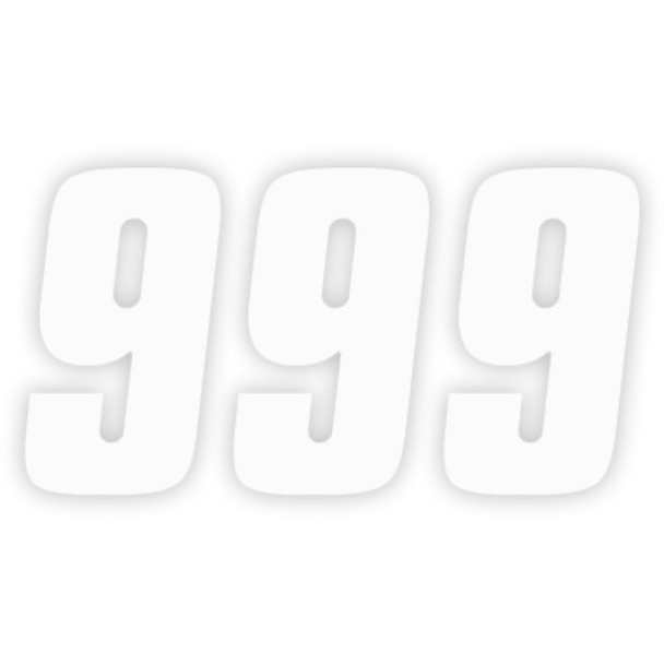 Factory Effex Fx Factory Number 9 - White - 4" 08-90019