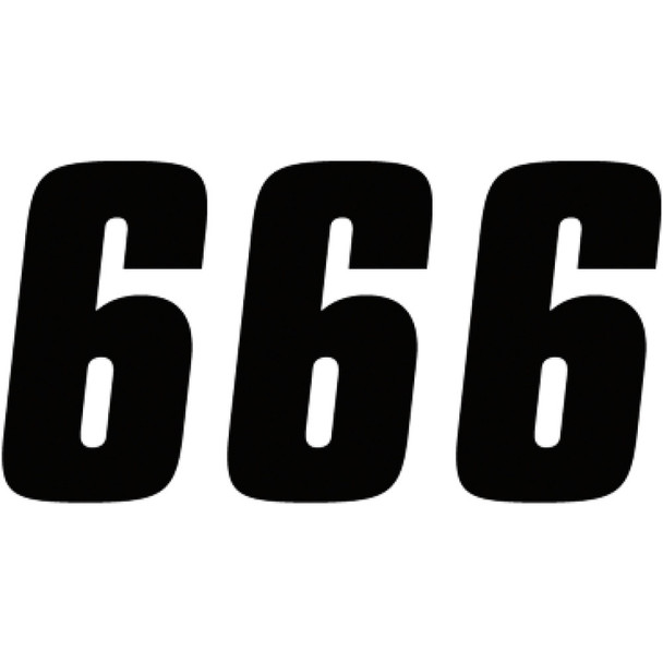 Factory Effex Fx Factory Number 6 - Black - 6" 08-90046