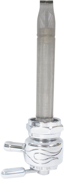 Pingel Round Fuel Valve - Flamed Chrome - 22 Mm 1311-Cf Pingel Round Fuel Valve - Flamed Chrome - 22 Mm 1311-Cf