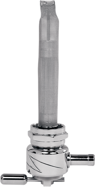 Pingel Round Fuel Valve - Lightning Chrome - 22 Mm 6311-Cl
