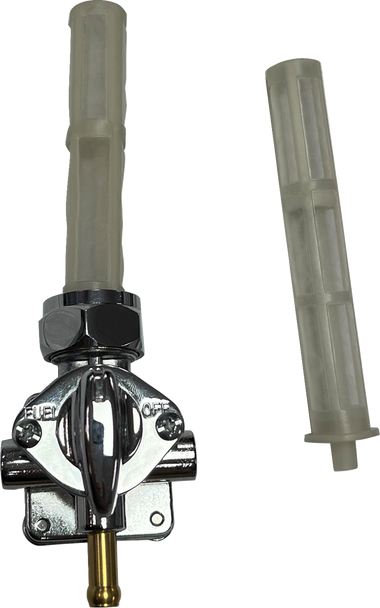 Drag Specialties Petcock - Vacuum - Downward Outlet - Chrome