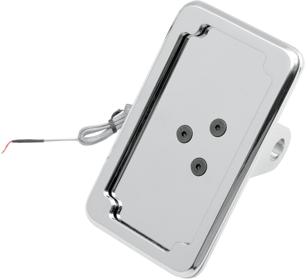 Cycle Visions Vertical License Plate Mount With Light - '86-'07 St - Chrome Cv-4600L