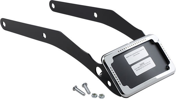 Cycle Visions Lp Plate Frame & Mount With Signals - Flsl/Fxbb - Chrome Cv-4653 Cycle Visions Lp Plate Frame & Mount With Signals - Flsl/Fxbb - Chrome Cv-4653