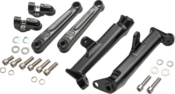 Frame Mounted Adjustable Highway Peg Mount - Extended - Black 60621