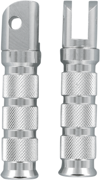 Front Footpegs - Silver - Honda 50-11211