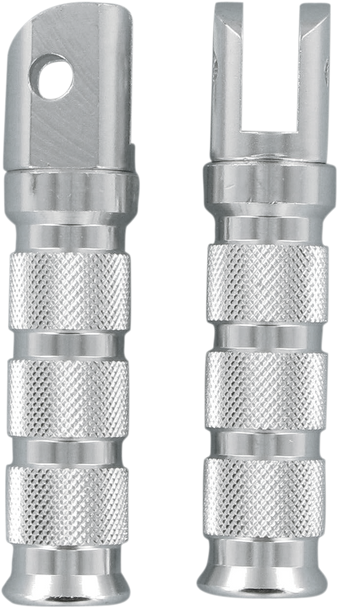 Front Footpegs - Silver - Kawasaki 50-11221