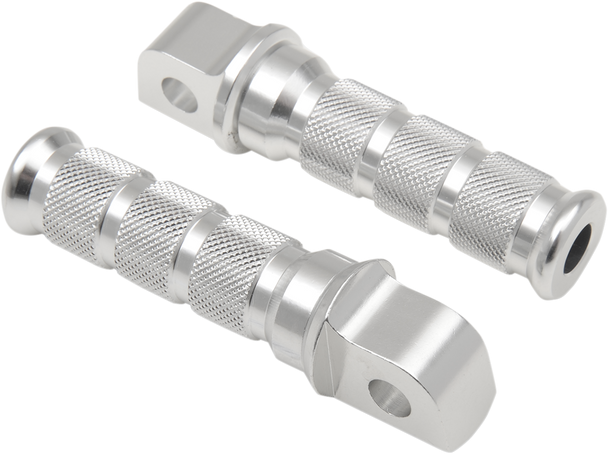 Rear Footpegs - Silver - Kawasaki 50-11251