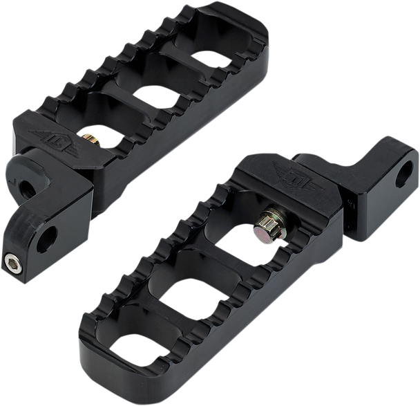 Joker Machine Adjustable Serrated Long Footpegs - Black - Xl 08-61-3B