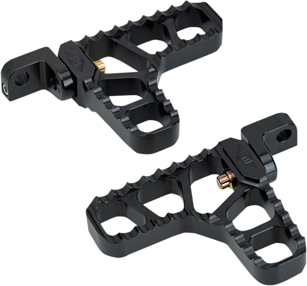 Joker Machine Adjustable Serrated Footpegs - Black - Xl 08-62-3B