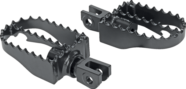 Burly Brand Mx Footpegs - Driver - Black B13-1200B