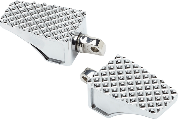 La Choppers County Line Billet Footpegs - Front - Chrome La-P100-01C