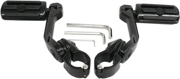 Rivco Products Highway Pegs With Mount - Black Mv110