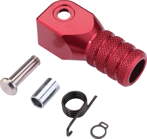Knurled Shift Lever Tip - 0 Mm - Red 81-0000-02-10