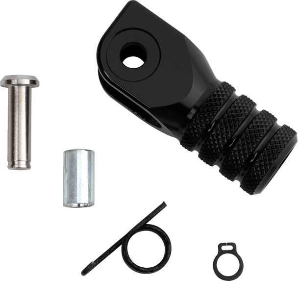 Knurled Shift Lever Tip - 0 Mm - Black 81-0000-02-60