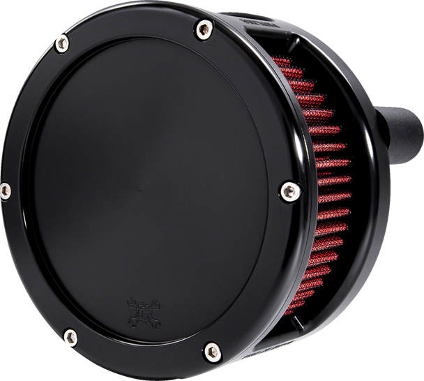 Feuling Oil Pump Corp. Ba Series Air Cleaner Kit - Black Anodized - Red Filter 5433