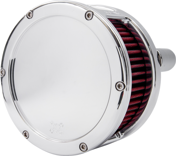 Feuling Oil Pump Corp. Ba Series Air Cleaner Kit - Chrome - Red Filter 5437
