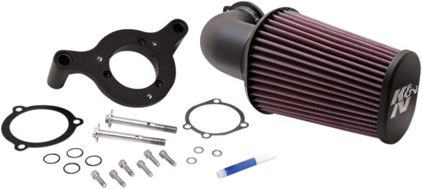 K & N Aircharger Intake System With Mandrel-Bent Aluminum Intake Tube Kit - Black 57-1125