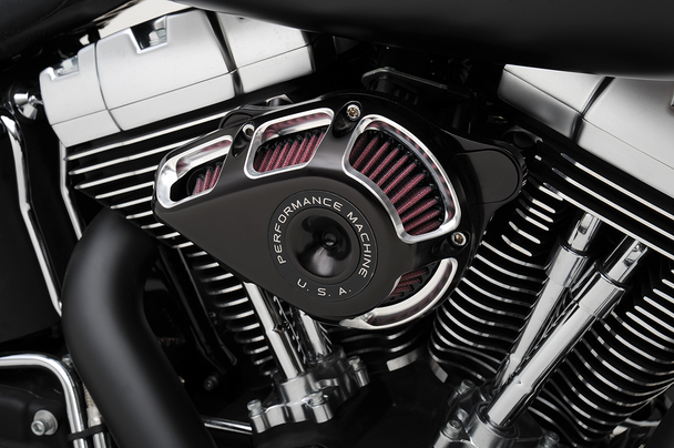 Performance Machine (Pm) Jet Air Cleaner Kit - Contrast Cut 0206-2140-Bm