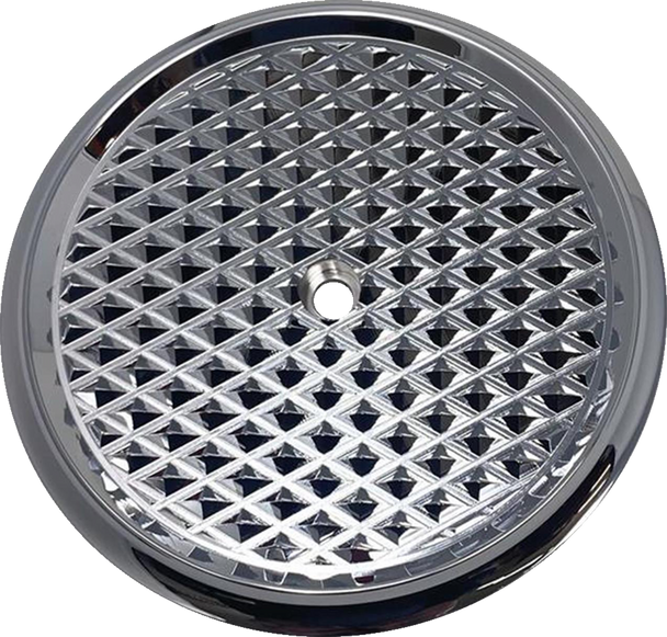 Covingtons Air Cleaner Cover Insert - Diamondback - Chrome C3017-C
