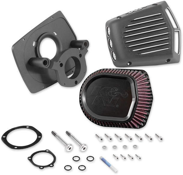 K & N Street Metal Air Intake Kit - Shaker - Black - Softail/Touring/Trike Rk-3951
