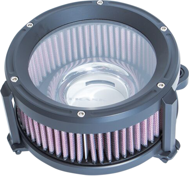 Trask Assault Charge High-Flow Air Cleaner - Flat Black Tm-1020Bk