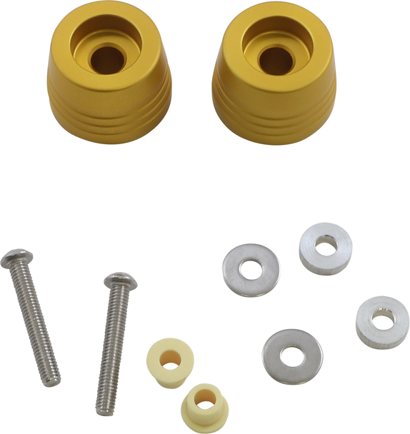 Kuryakyn Lodestar Handlebar Sliders - Grom - Gold Kur3848