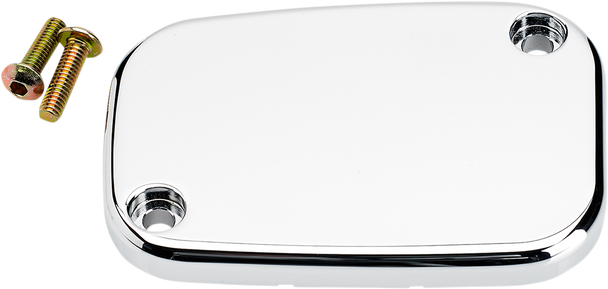 Joker Machine Master Cylinder Cover - Brake - Front - Smooth - Chrome 08-004C