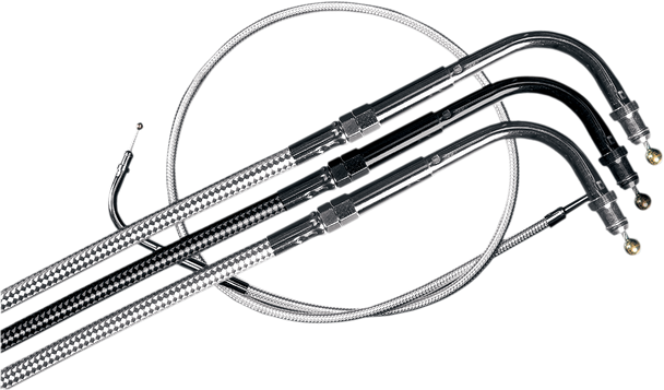 Magnum Shielding Sterling Chromite Ii Braided Throttle Cable For Harley-Davidson - 39-1/2" 3321
