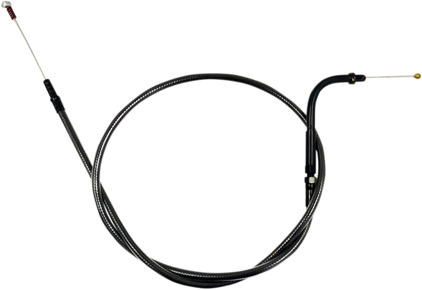 La Choppers Midnight Braided Handlebar Idle Cable - Mini La-8005Id08M