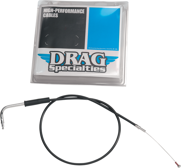 Drag Specialties Black Vinyl Idle Cable - Cruise - 44"