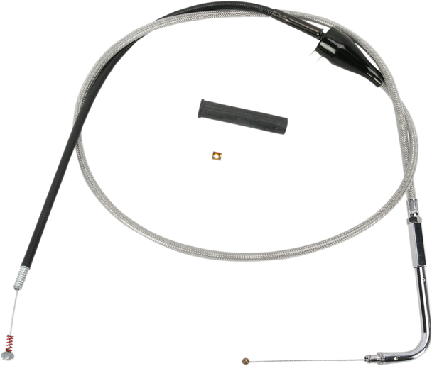 Drag Specialties Stainless Braided Idle Cable - Cruise - 50"