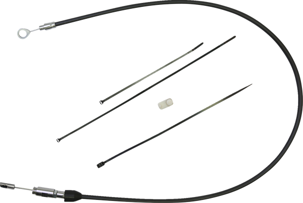 Drag Specialties Quick Connect Clutch Cable - Upper - 45" - Black/Chrome