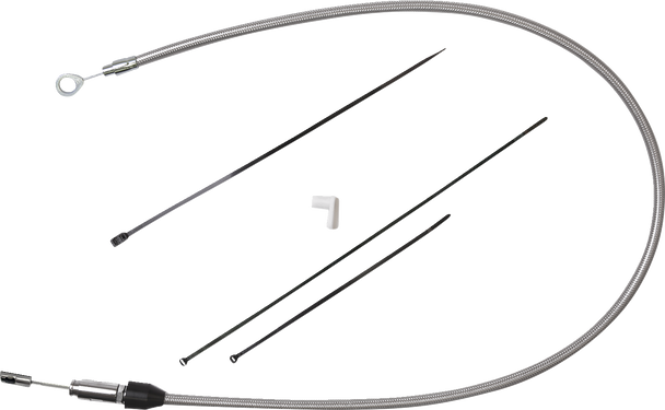 Drag Specialties Quick Connect Clutch Cable - Upper - 54" - Stainless Steel