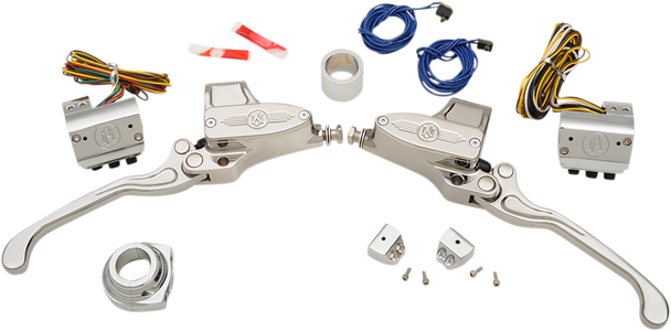 Performance Machine (Pm) Handlebar Control Set - Hydraulic - 9/16" Master Cylinder - Chrome 0062-4020-Ch