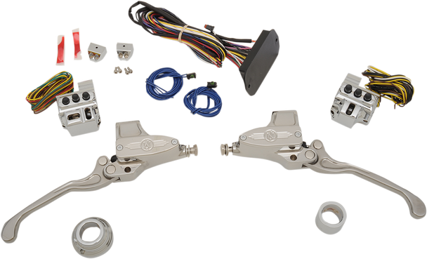 Performance Machine (Pm) Handlebar Controls - Hydraulic - 9/16" Master Cylinder - Chrome 0062-4025-Ch