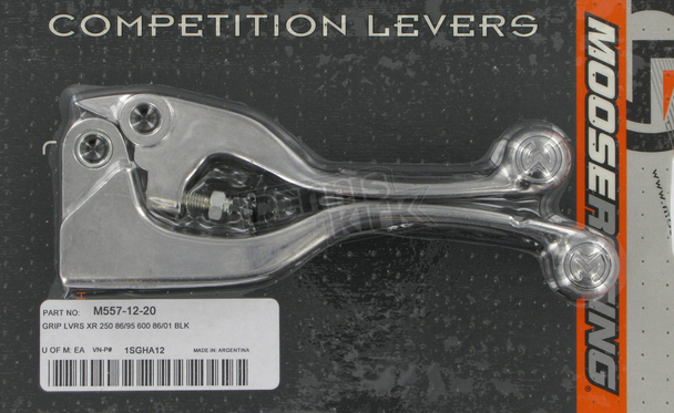 Moose Racing Lever Set - Competition - Black 1Sgha12