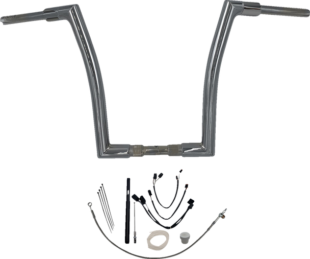 Fat Baggers Inc. Handlebar Kit - Flat Top - 16" - Chrome 619616