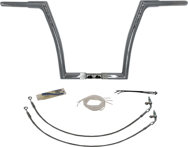 Fat Baggers Inc. Handlebar Kit - Flat Top - 14" - Chrome 709314