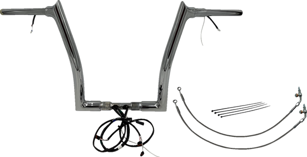 Fat Baggers Inc. Handlebar Kit - Pointed Top - 14" - Chrome 801314