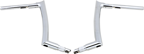 Fat Baggers Inc. 1-1/2" Ez Install Pointed Top Handlebar - 12" - Chrome 808012