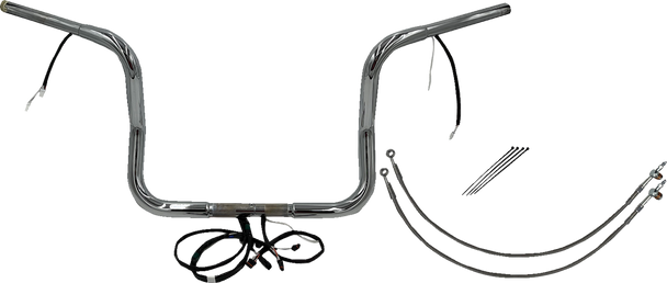 Fat Baggers Inc. Handlebar Kit - Rounded Top - 12" - Chrome 902512