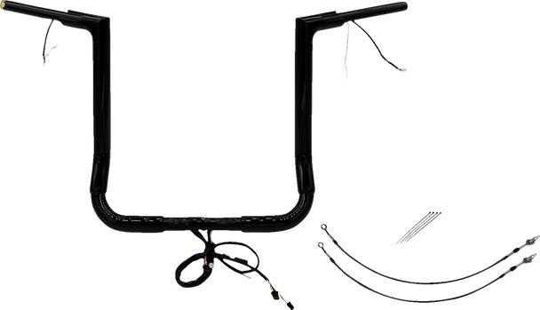 Fat Baggers Inc. Handlebar Kit - Flat Top - 16" - Black 601216-B