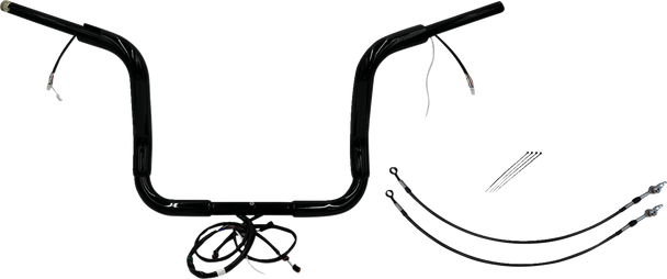 Fat Baggers Inc. Handlebar Kit - Pointed Top - 12" - Black 801512-B