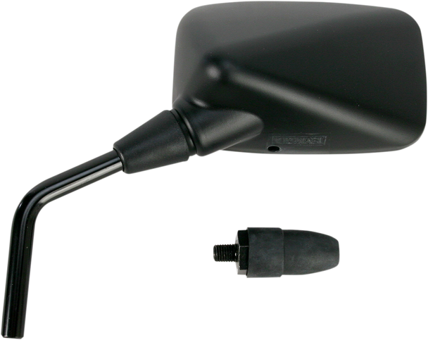 Emgo Mirror - Side View - Rectangle - Black - Left 20-43022